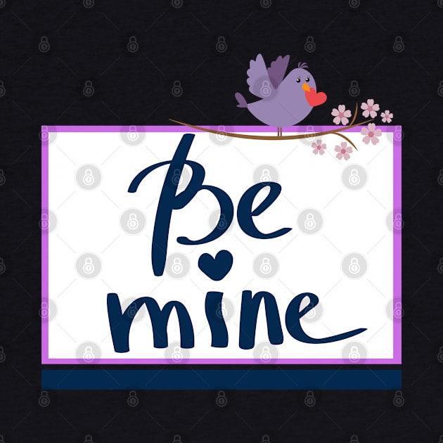 Be mine - Purple LOVE Bird by O.M design